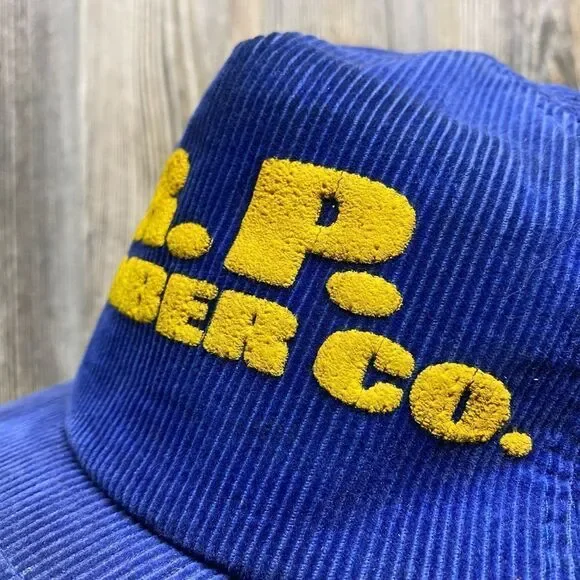 Rare RP Lumber Corduroy Hat 90’s Puffy Paint Mint Cond. Vintage